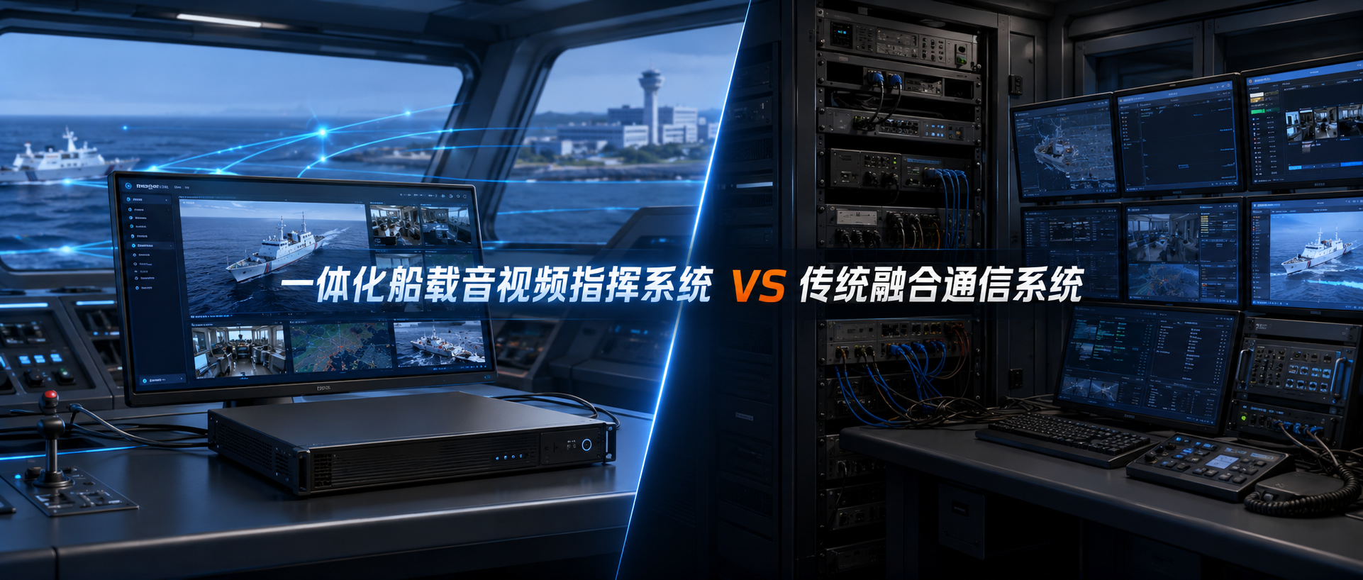 一体化船载音视频指挥系统与传统融合通信系统对比