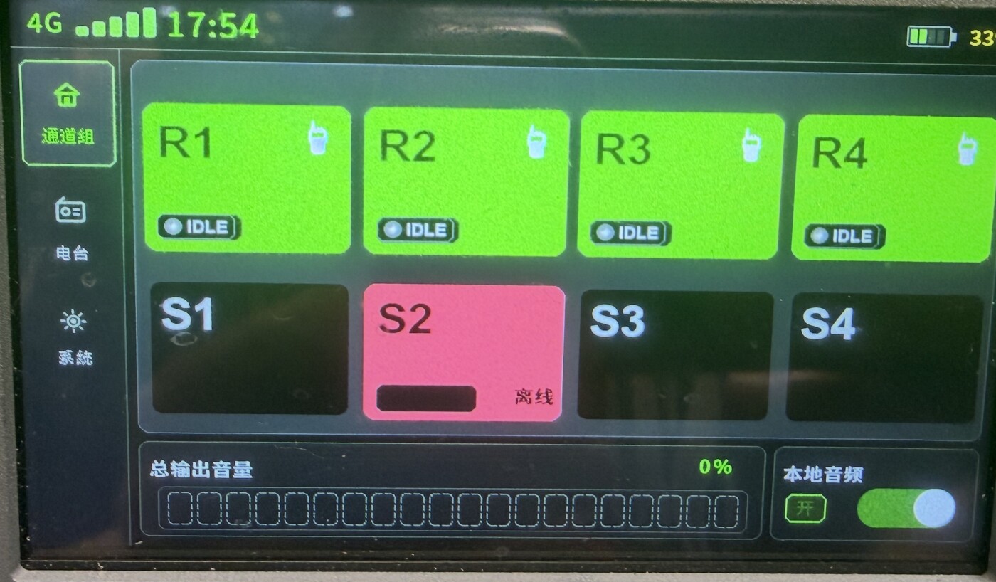 便携式语音综合调度台调度操控界面